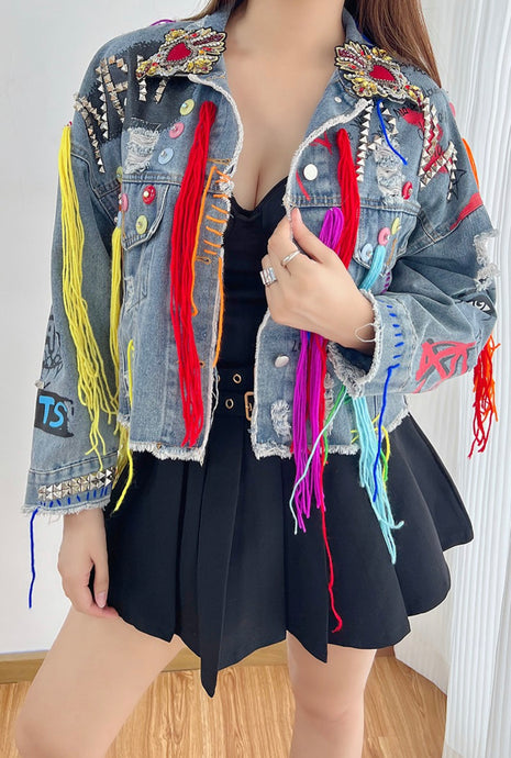 Patch Denim Jacket
