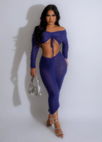Sexy Knitted Set Purple