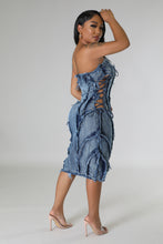 Load image into Gallery viewer, Distressed Denim Dress