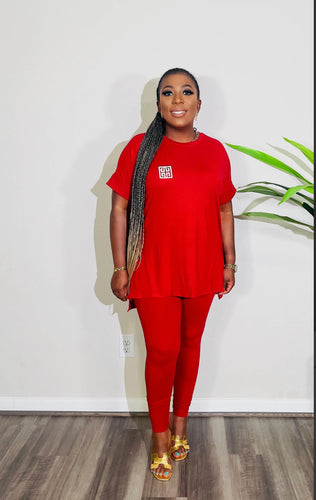 Butter Soft Lounge Set(Dark Red)