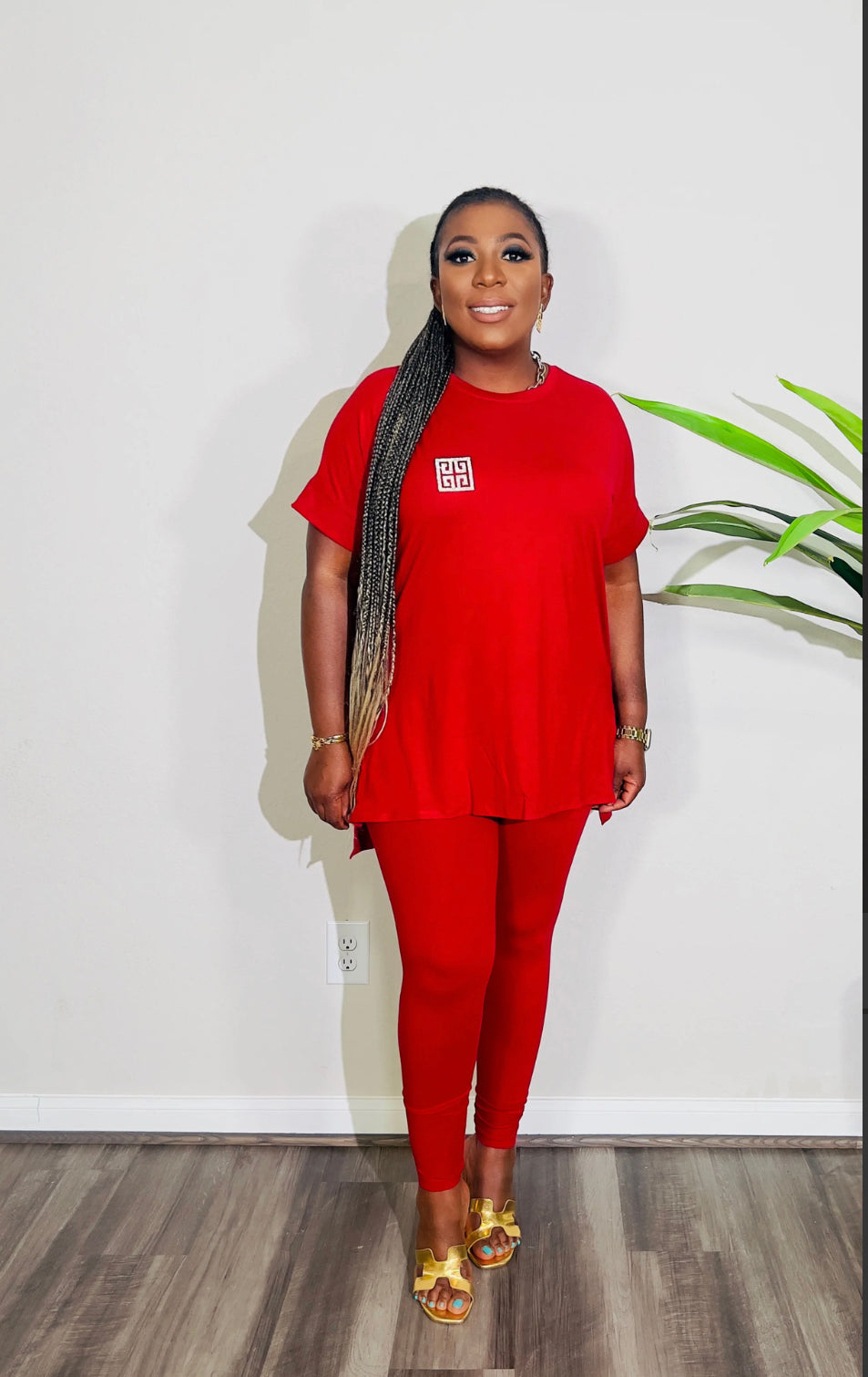 Butter Soft Lounge Set(Dark Red)