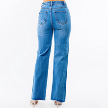 Load image into Gallery viewer, Play It Cool High Waist Wide Leg Distressed Jeans