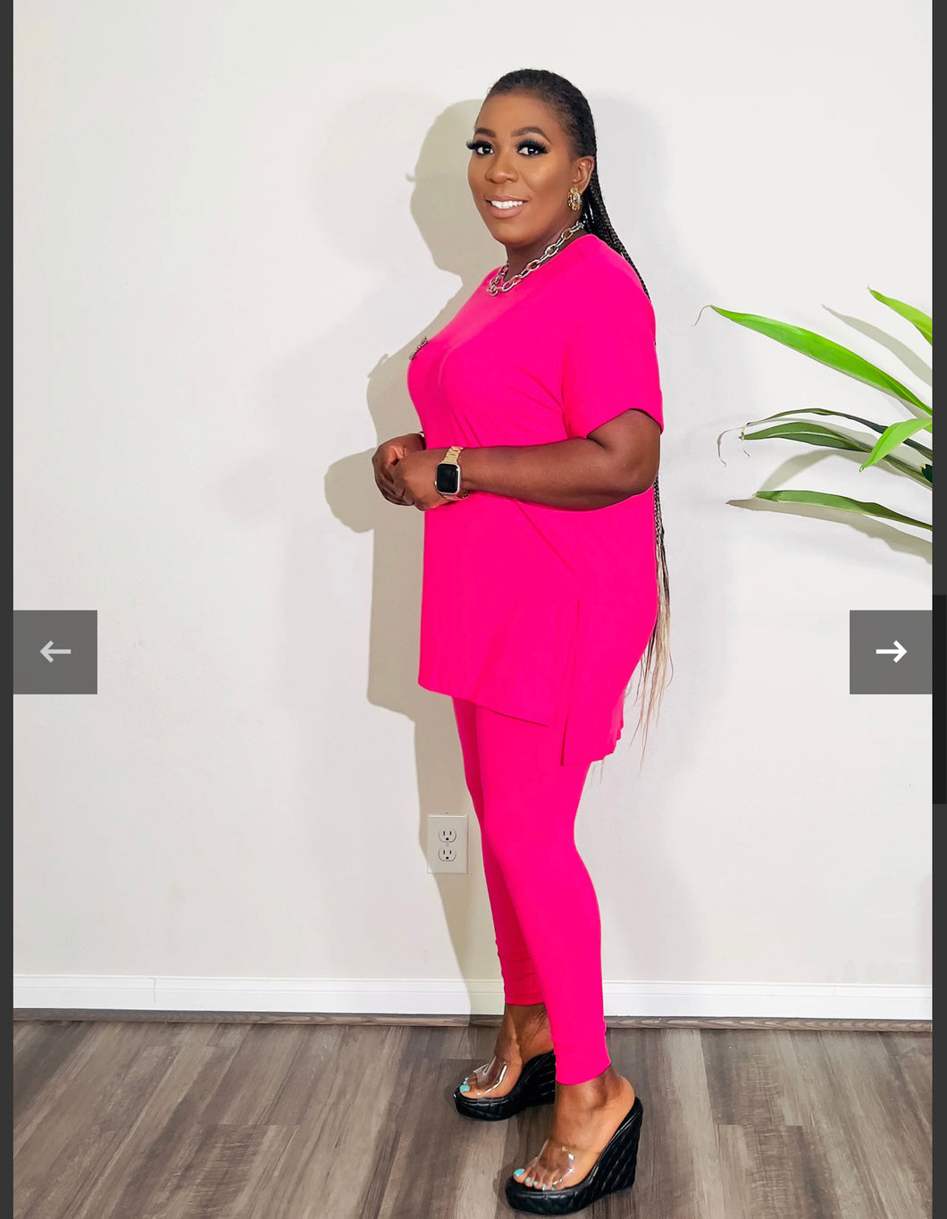 Butter Soft Lounge Set(Fushia)