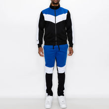 Load image into Gallery viewer, Color Block Track Suit set - Royal BLUE