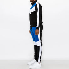 Load image into Gallery viewer, Color Block Track Suit set - Royal BLUE