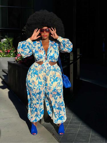 Chiffon Pants Set