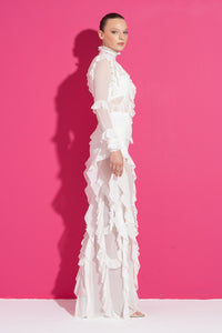 Off-White Mesh Dress