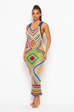 Load image into Gallery viewer, Multi-color Crochet Dress