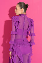 Load image into Gallery viewer, Magenta Mesh Dress